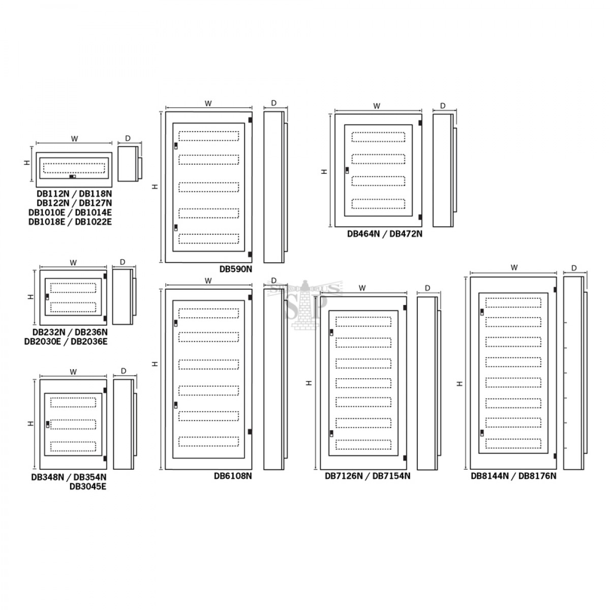 Maxguard DB236N (2 Row 36 Way) Metalclad Distribution Board (Grey)