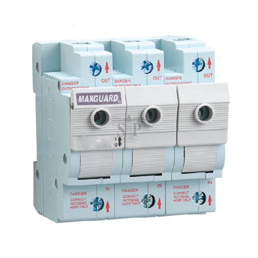 Maxguard 32A63A 3 Pole Switch Fuses (White)