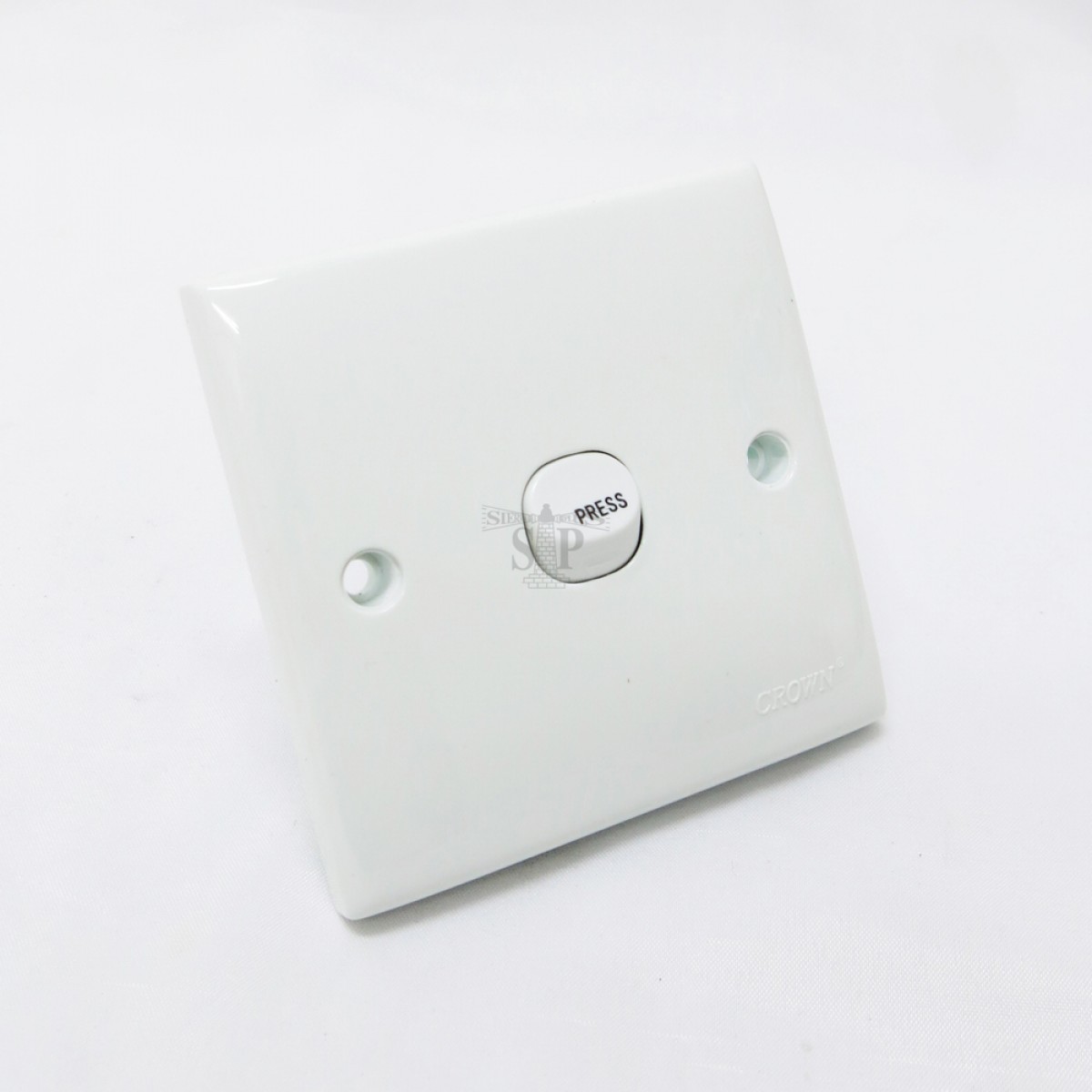 CROWN 10Amp Bell Switch (White)