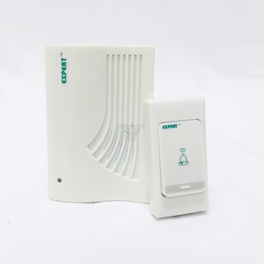 Expert 1215 Wireless Digital Door Chime/Door Bell (White)