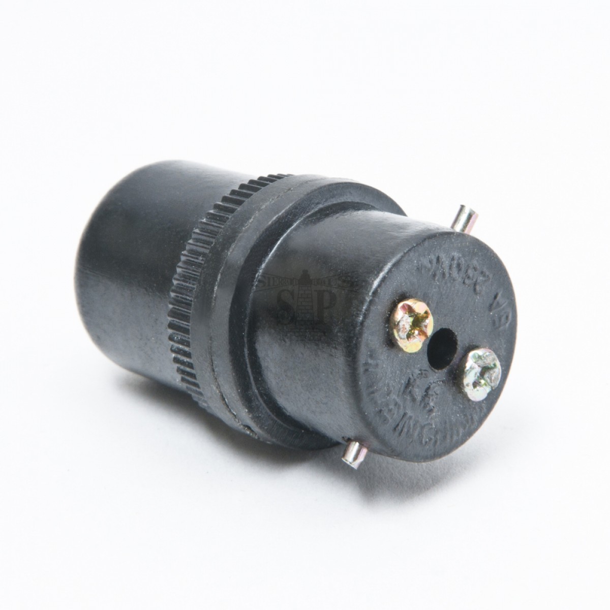 316 B22 Lamp Holder Socket Converter Adaptor (Black)