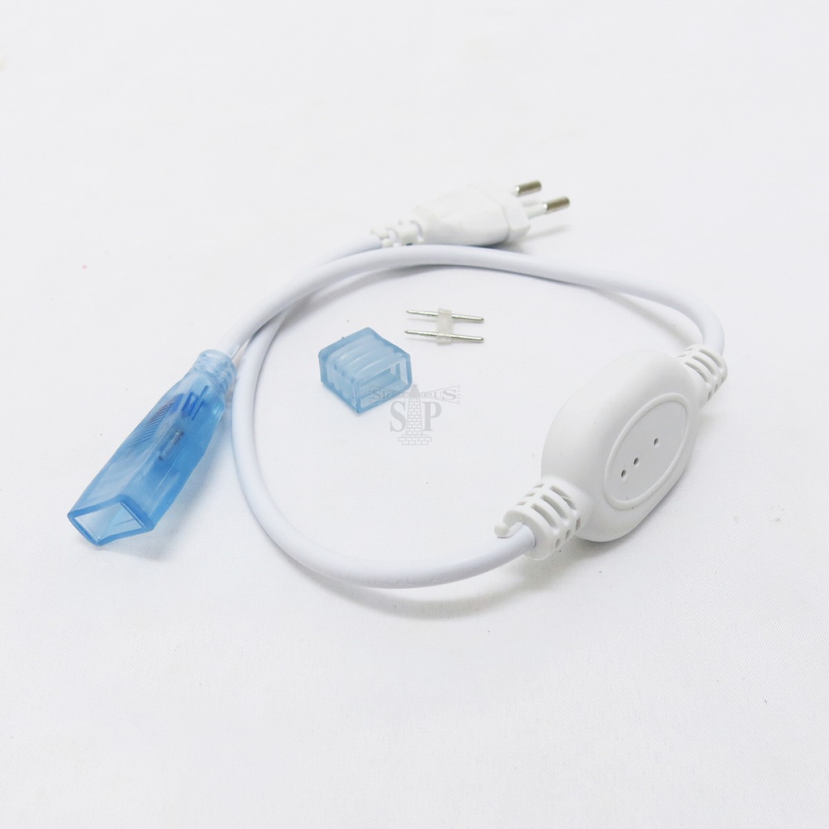 Weatherproof Power Cord For 8mm*13mm LED Strip Light [Not RGB Type] (White)