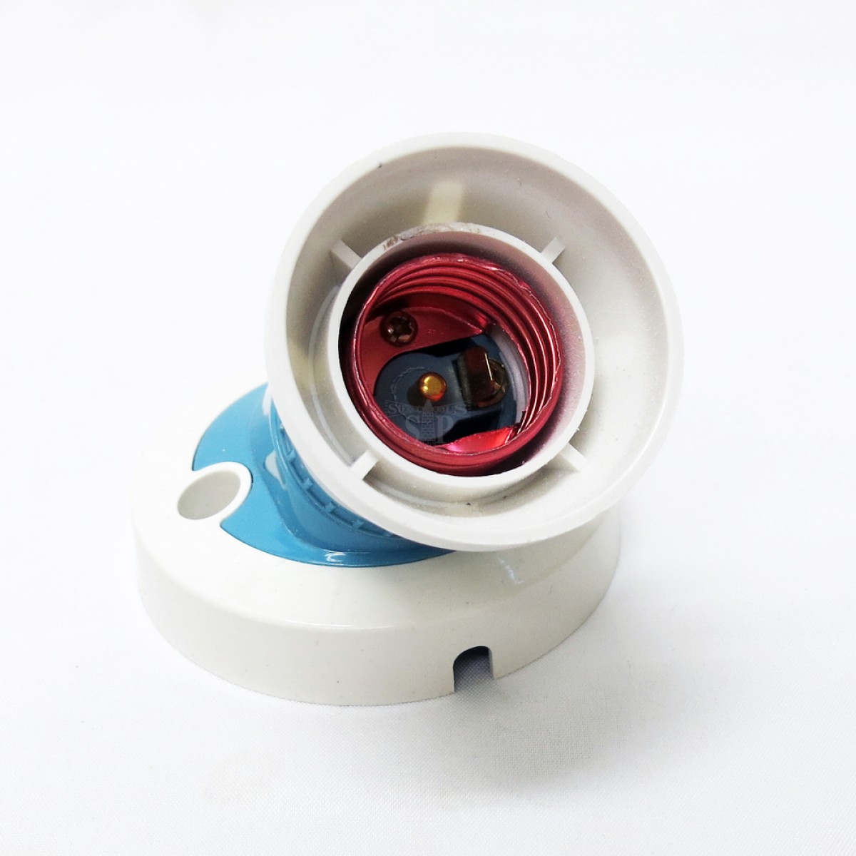 208 E27 Angle Batten Lamp Holder / Socket Light Bulb Holder c/w Base