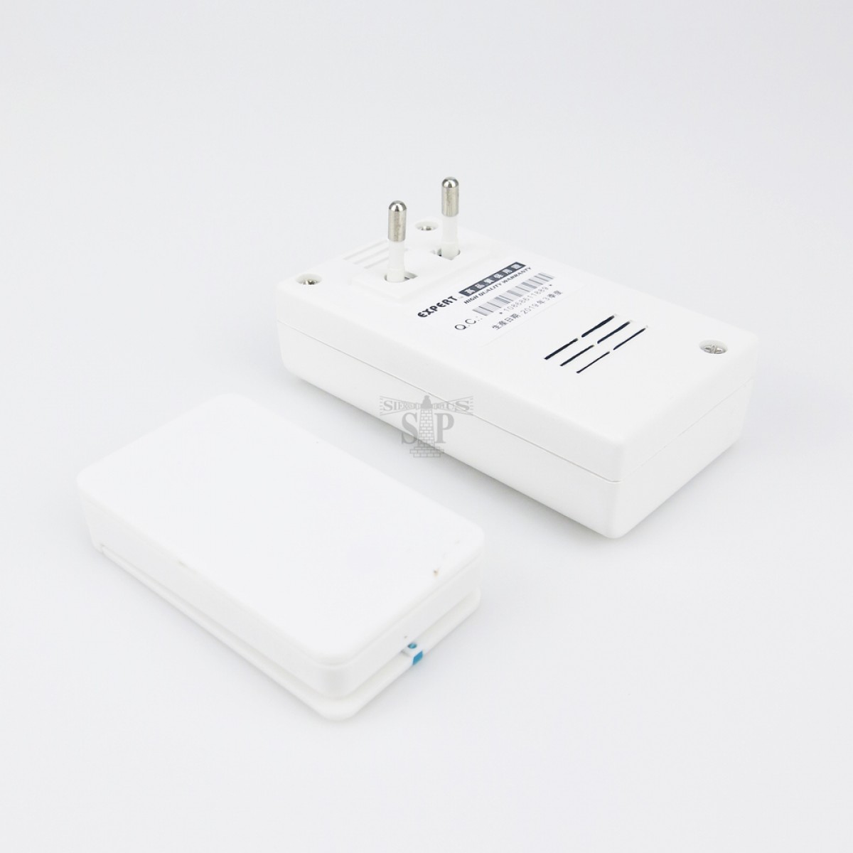 Expert E72A60 BatteryFree Wireless One Bell One Switch Door Chime/Door Bell (White)