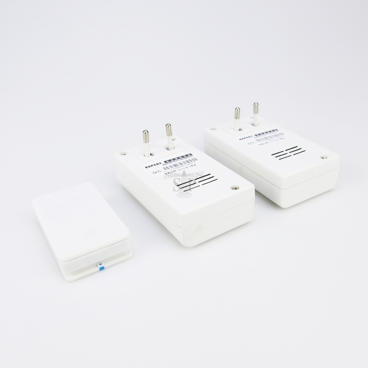Expert E72A602 BatteryFree Wireless Two Bell One Switch Door Chime/Door Bell (White)