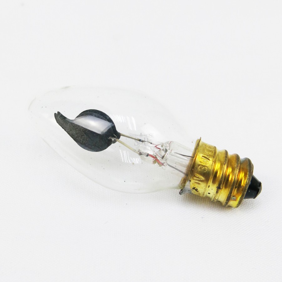 E12 3W C7 Incandescent Filament Flicker Flame Candle Light Bulb [Clear]