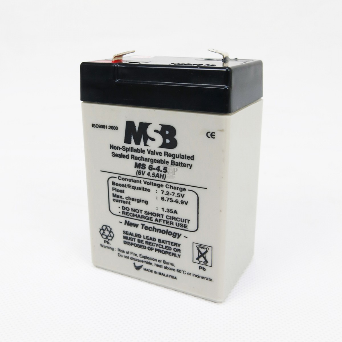 msb-ms6-4-5-6v-4-5ah-non-spillable-valve-regulated-sealed-rechargeable