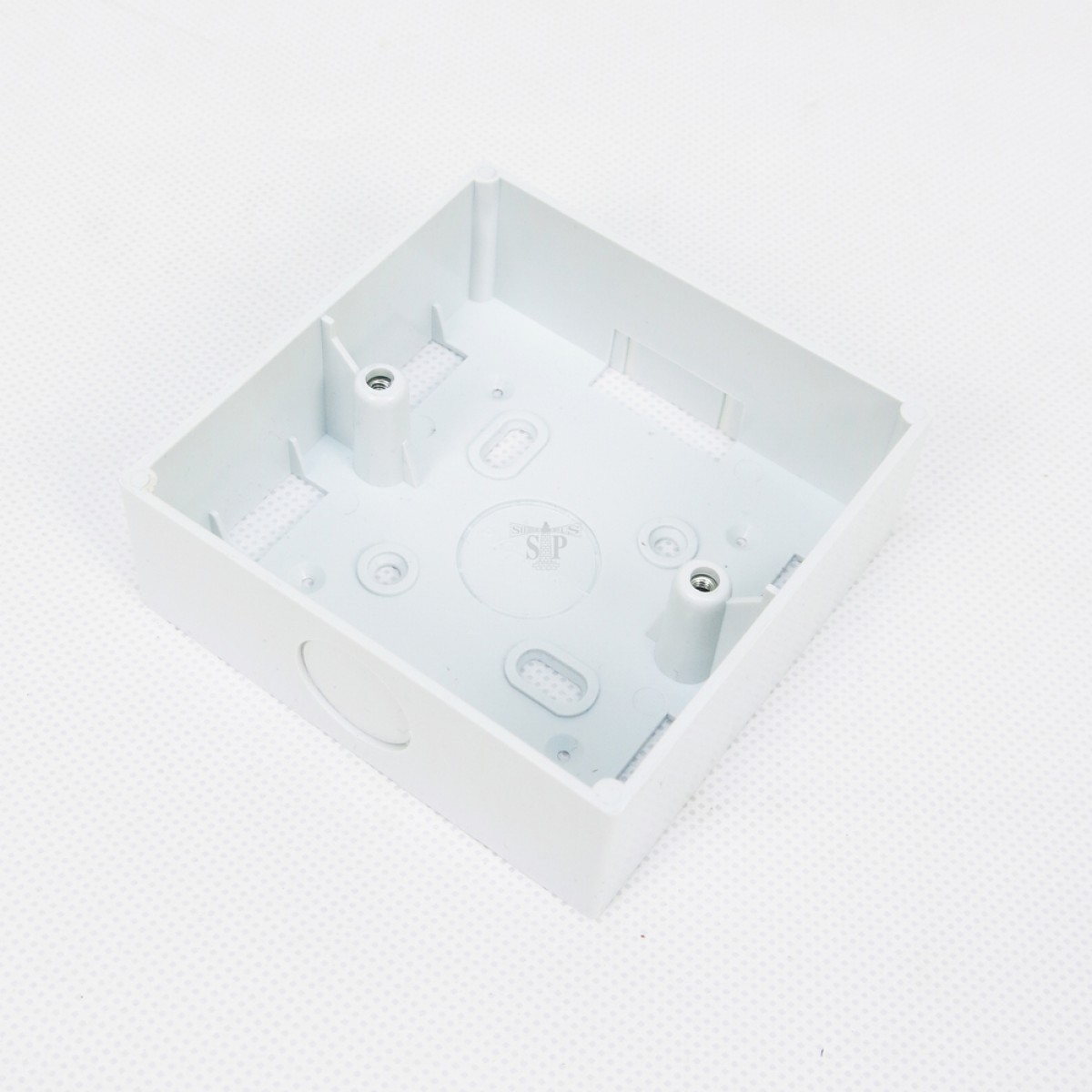 PVCLINK 3inch x 3inch PVC Nut Box [Surface Type] (White)