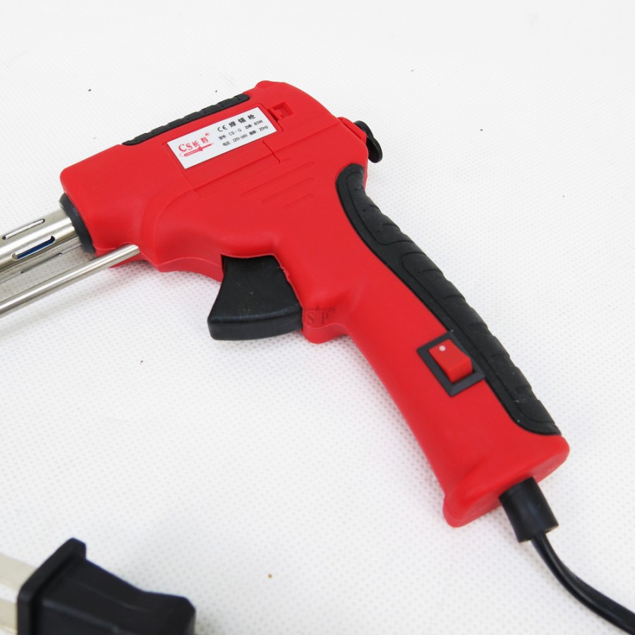 CSG 240V 80W TinFeeding Soldering Gun (Red)