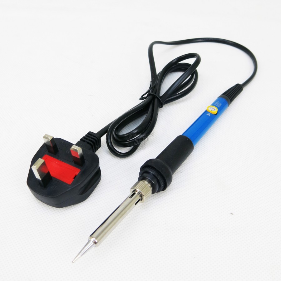 907 240V 60W Temperature Adjustable Electric Soldering Iron Stick (Blue) c/w Malaysia Standard