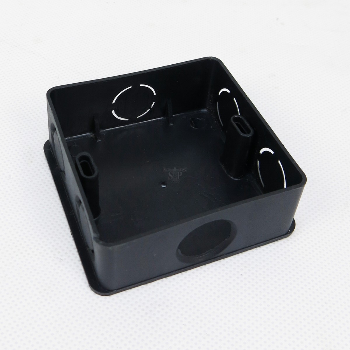 JEC 3inch x 3inch PVC Conceal Nut Box With Joint (Black)
