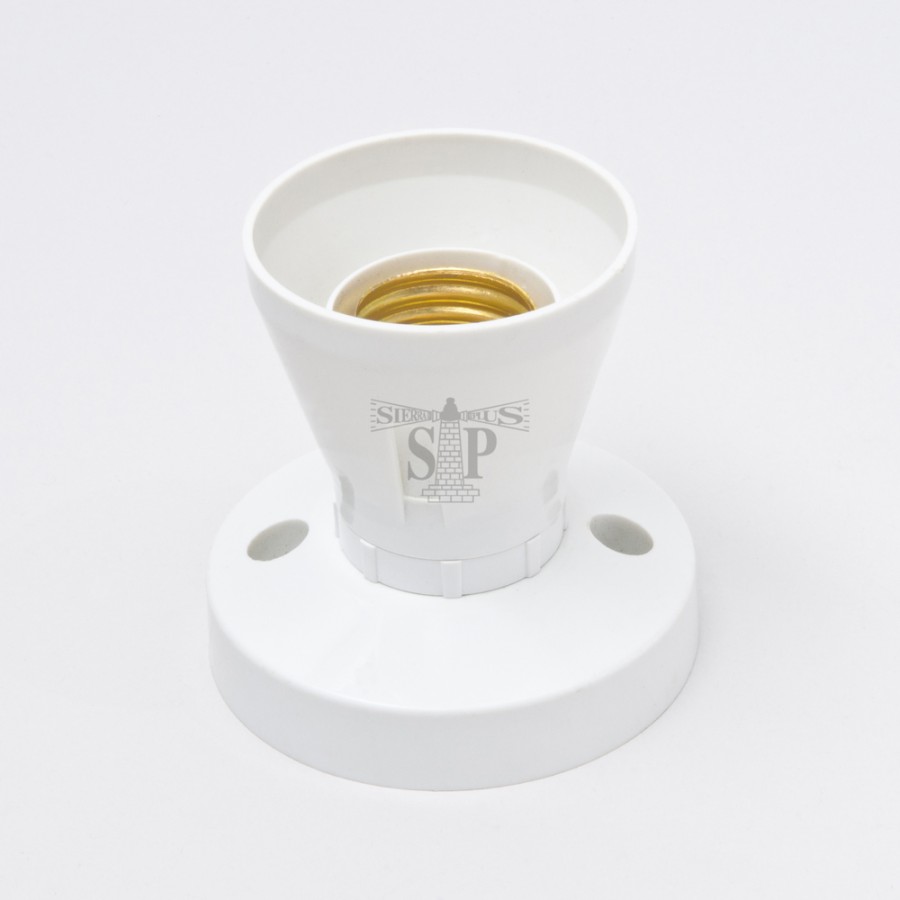 Dezino 8332 E27 Batten Lamp Holder / Socket Light Bulb Holder c/w Base