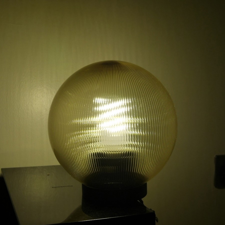 10inch E27 Outdoor Globe Light/Gate Light For Pole (Prismatic Gold)