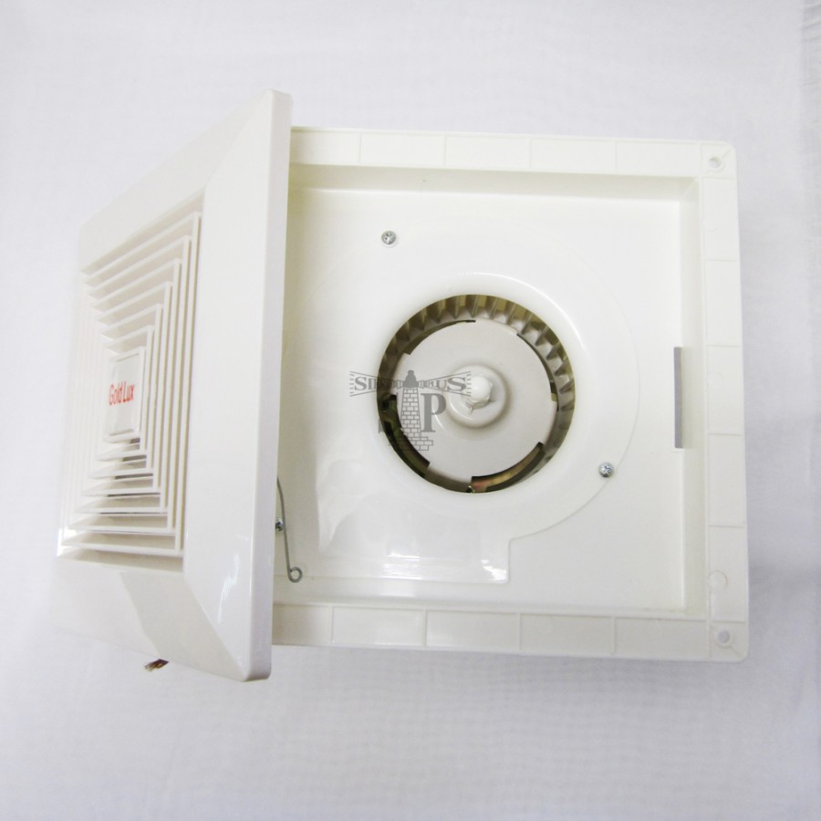 GOLD LUX 10inch Ceiling Type PVC Exhaust Fan Pipe Type (White)