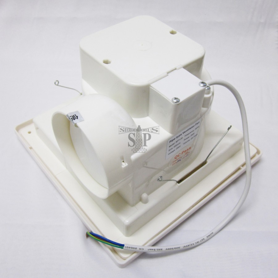 GOLD LUX 12inch Ceiling Type PVC Exhaust Fan Pipe Type (White)