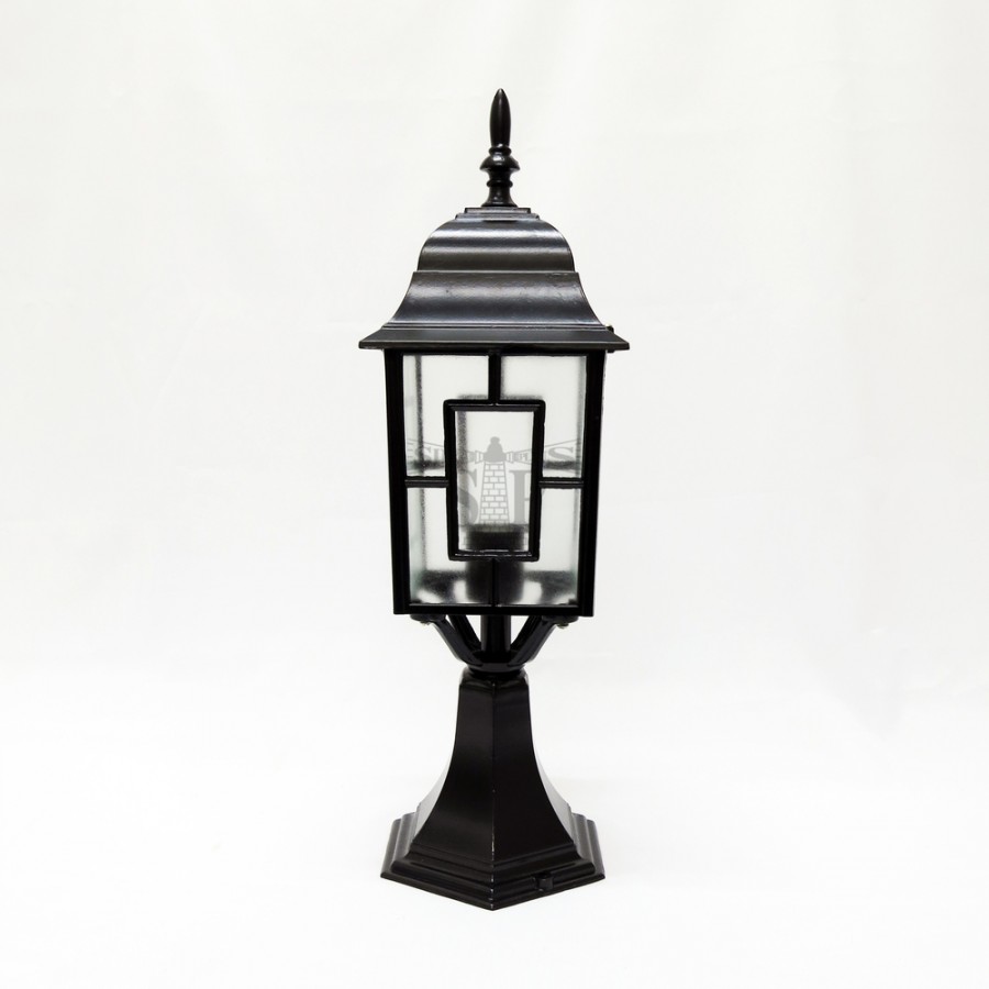 0903 Classic Outdoor Stand Gate Lamp For Pole / Pillar (Black)
