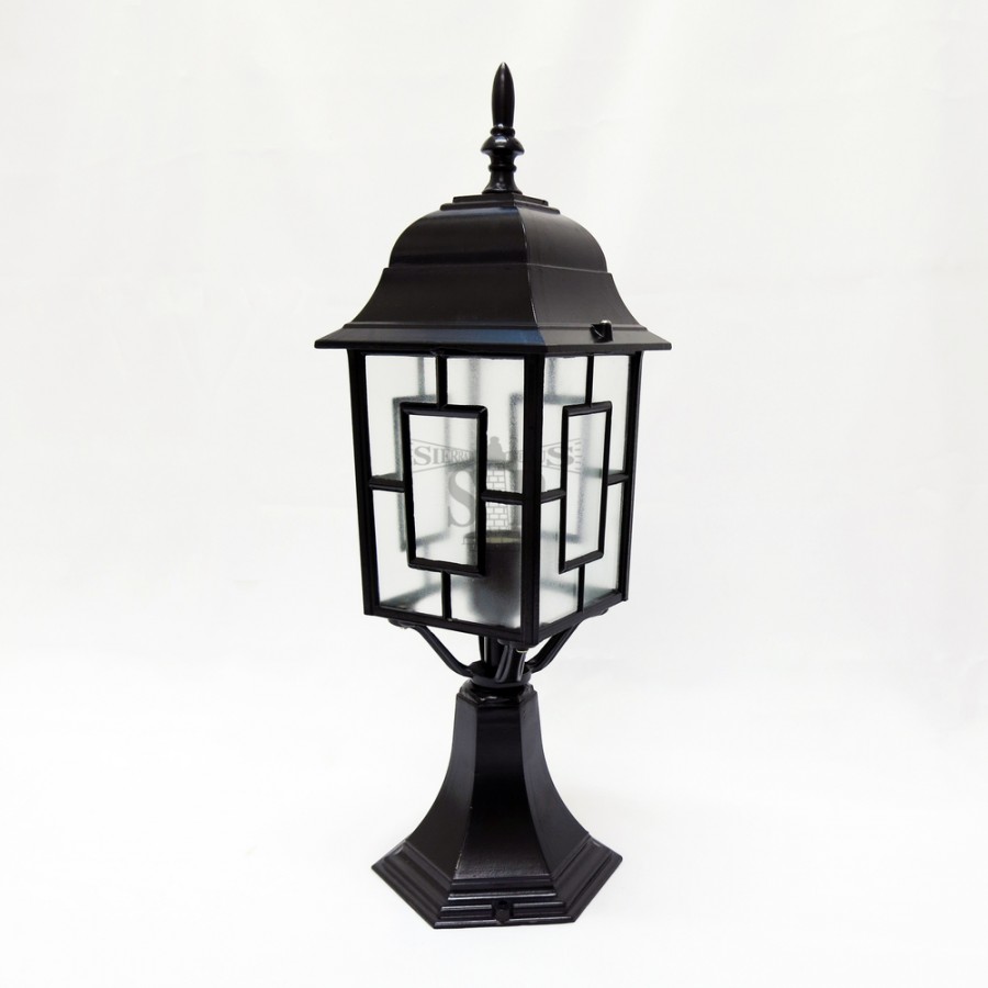 0903 Classic Outdoor Stand Gate Lamp For Pole / Pillar (Black)