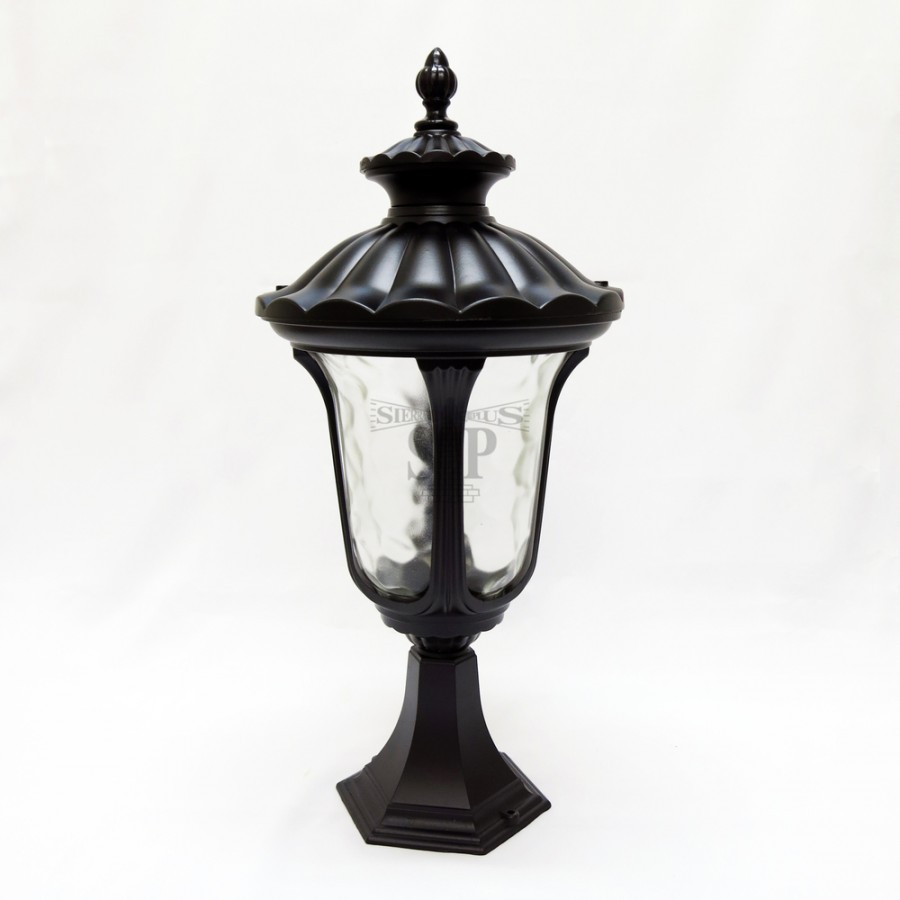1813 Classic Outdoor Stand Gate Lamp For Pole / Pillar (Black)