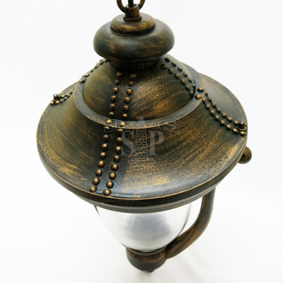 8028 Classic Outdoor Pendant Ceiling Gate Lamp (Antique Bronze)