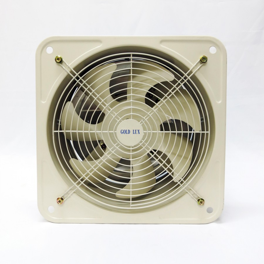 GOLD LUX 10inch Industrial Exhaust Fan c/w Guard [Recessed Type] (Beige)