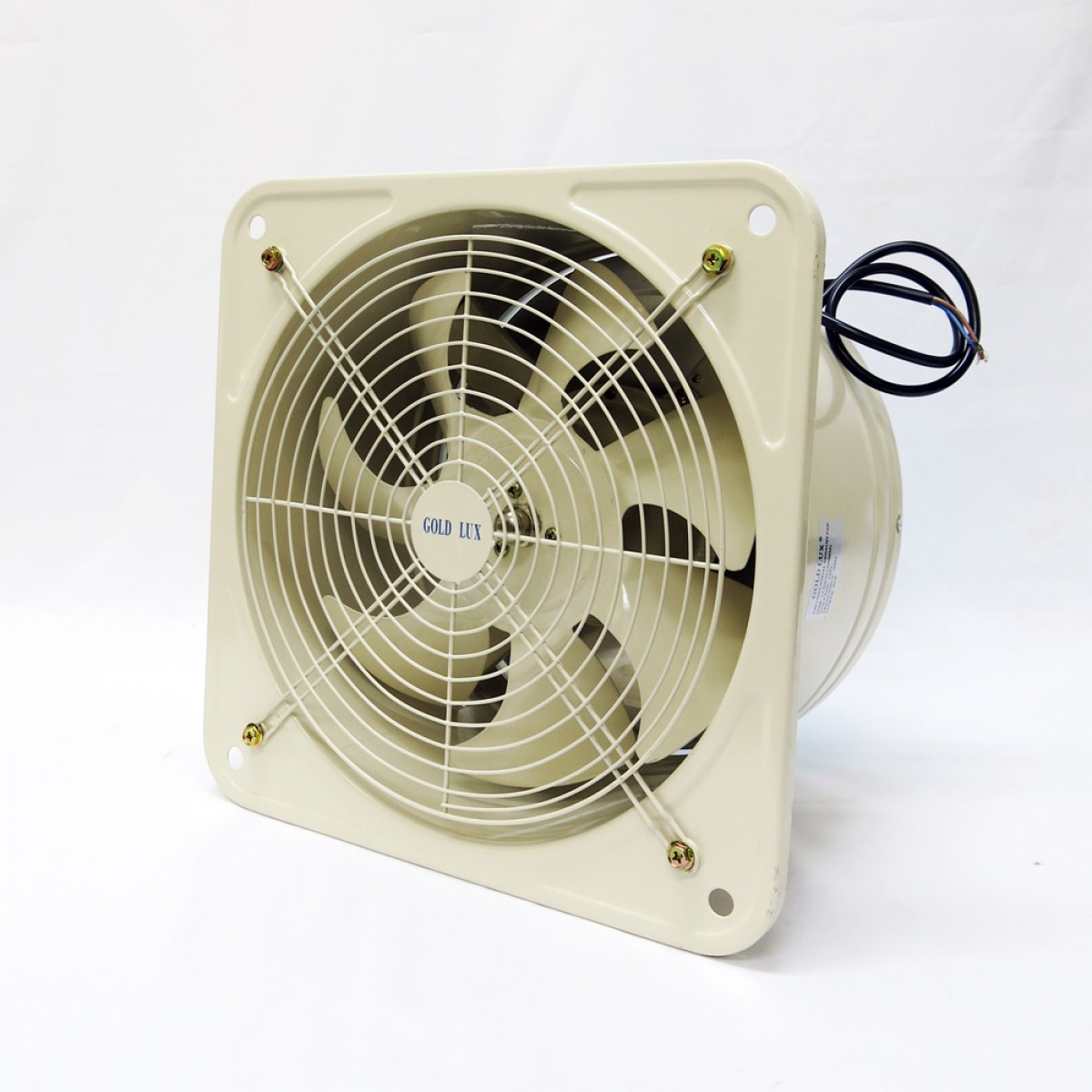GOLD LUX 10inch Industrial Exhaust Fan c/w Guard [Recessed Type] (Beige)