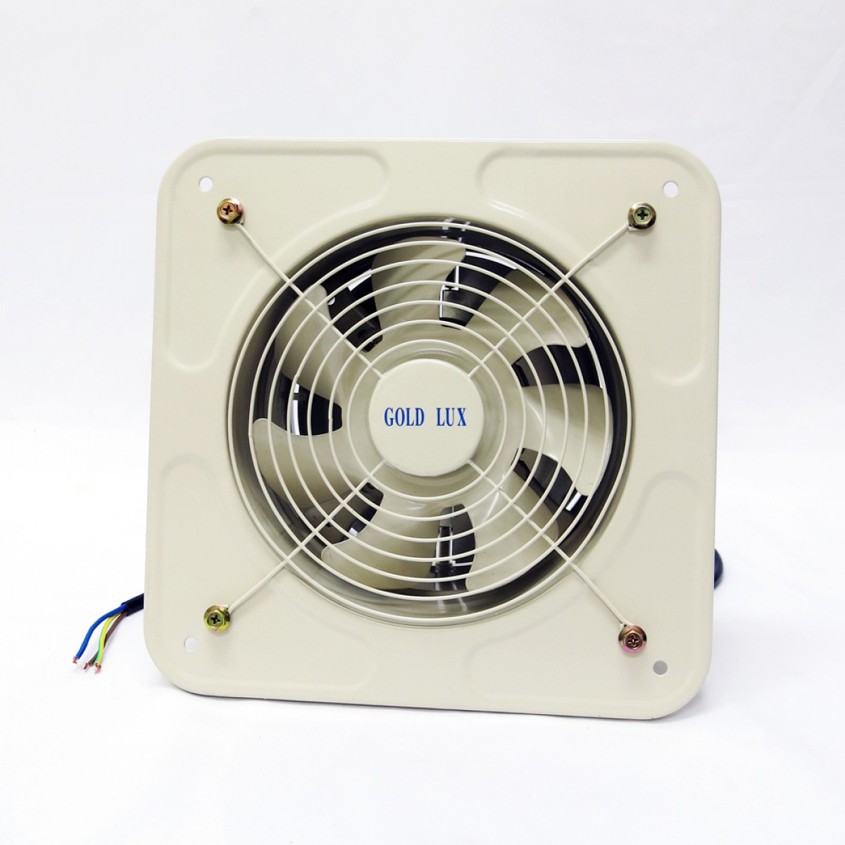 GOLD LUX 8inch Industrial Exhaust Fan c/w Guard [Recessed Type] (Beige)