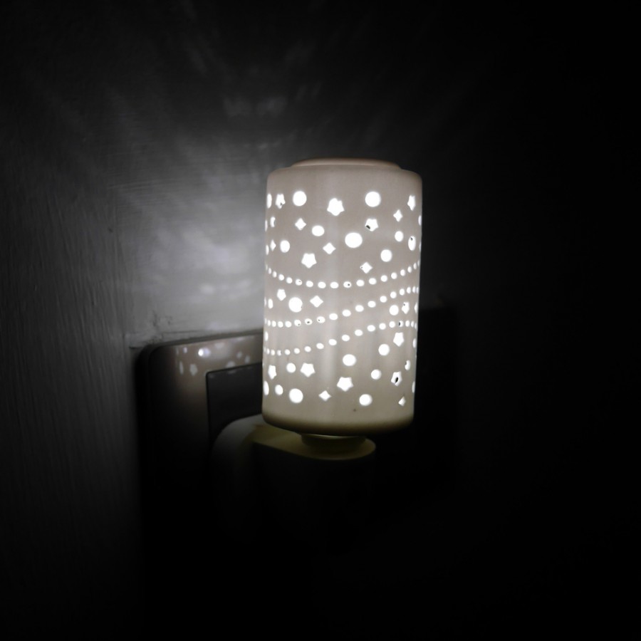 Ceramic Bedroom/Corridor Auto Light Sensor LED Night Light / LED Cat Eye