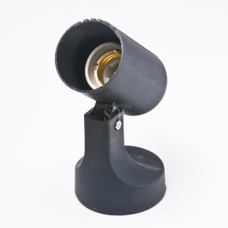 PVC Indoor Directional Display Light E27 Spot Light Holder (Black)