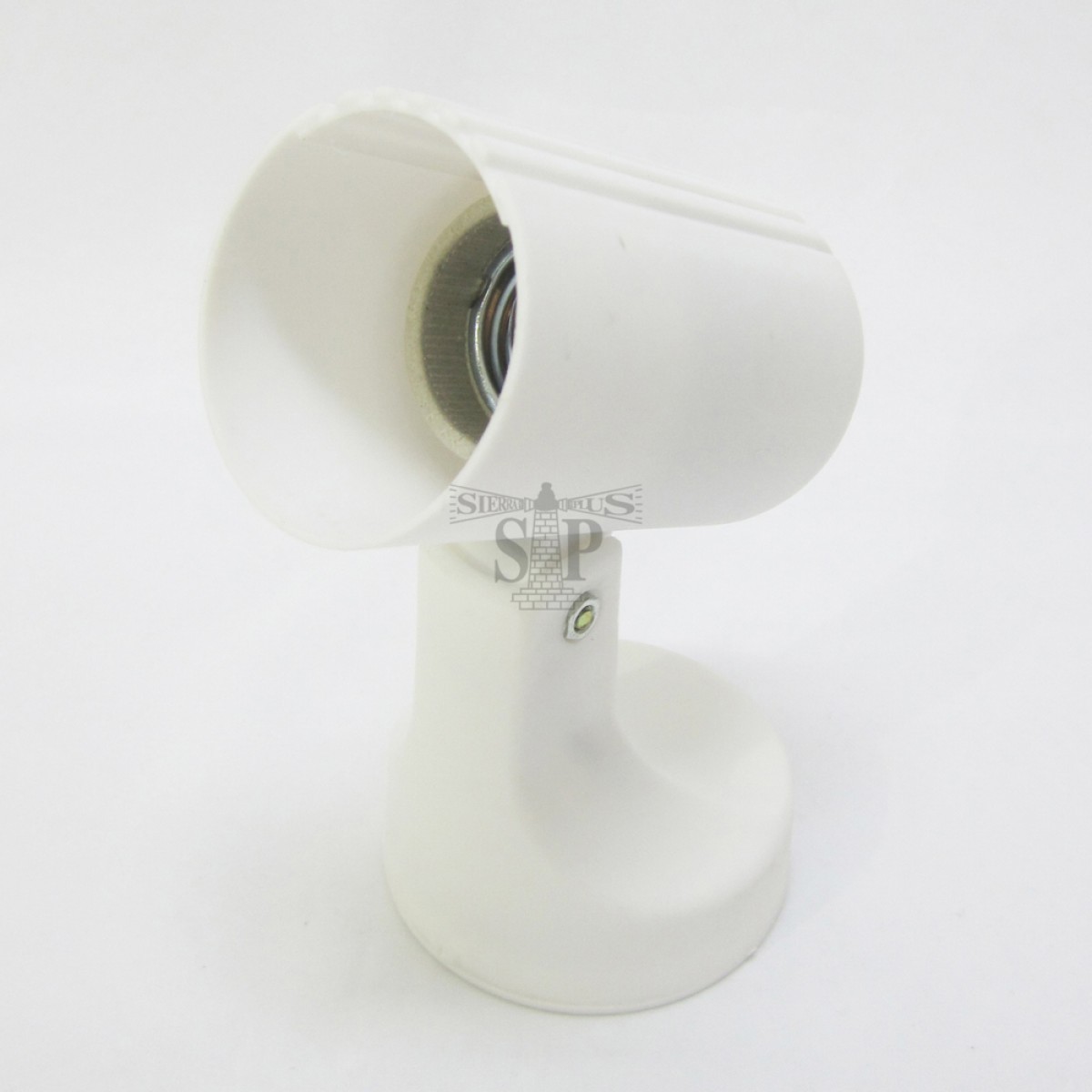 PVC Indoor Directional Display Light E27 Spot Light Holder (White)