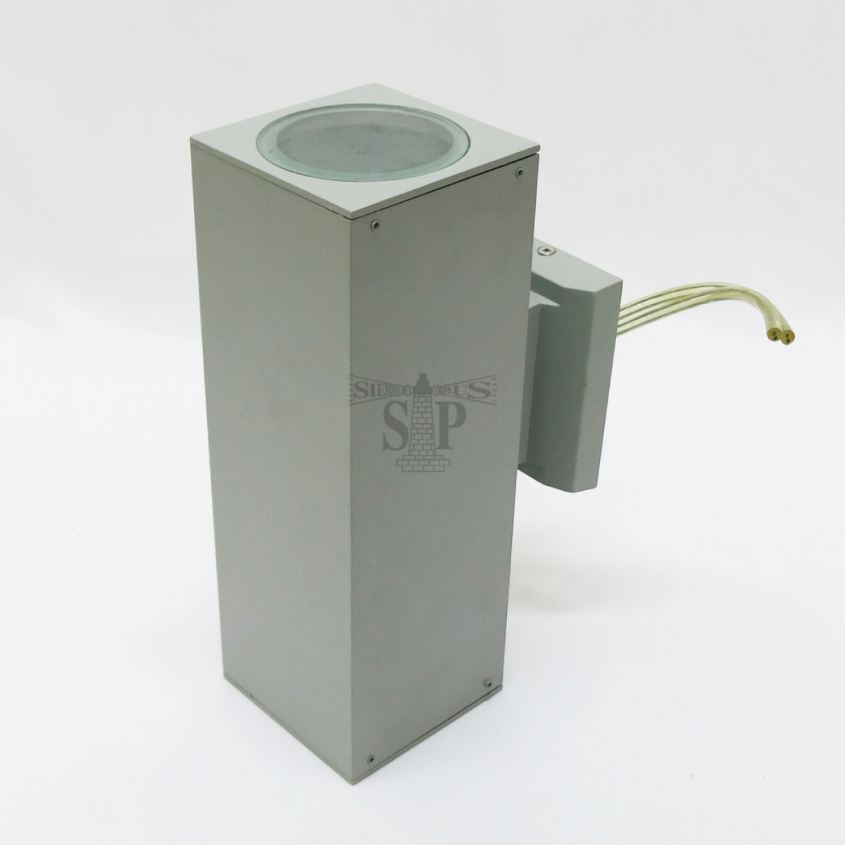 9009 E27 Par 20 Outdoor Wall Lamp/Weatherproof Fitting (Grey) Square ...