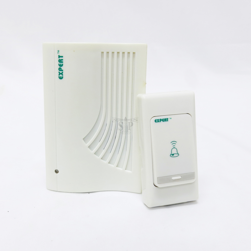 Expert 1215 Wireless Digital Door Chime/Door Bell (White)