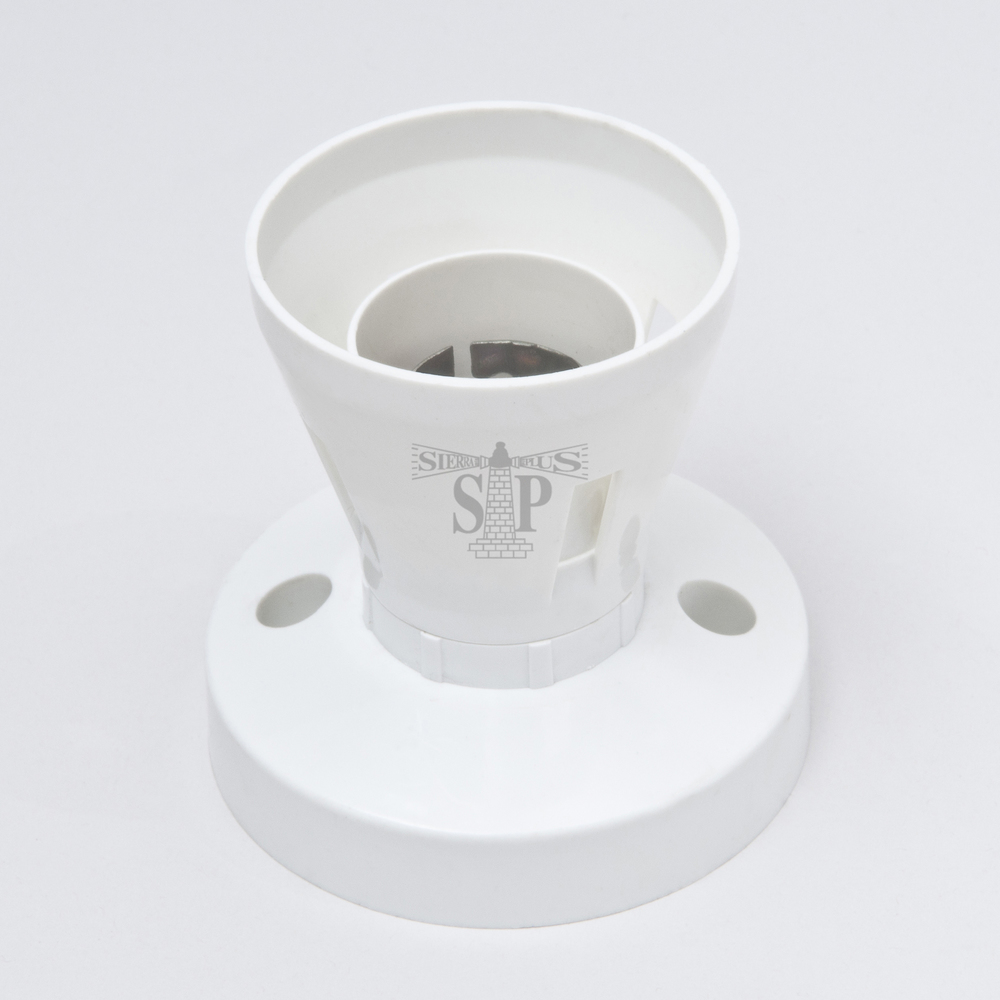 Dezino 8331 B22 Batten Lamp Holder / Socket Light Bulb Holder c/w Base