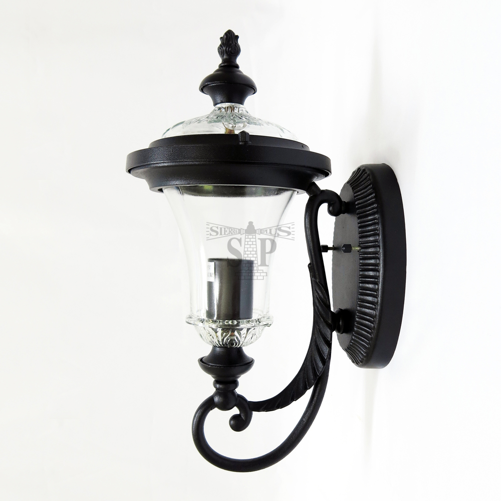 4321 Classic Outdoor Wall Gate Lamp (Black)