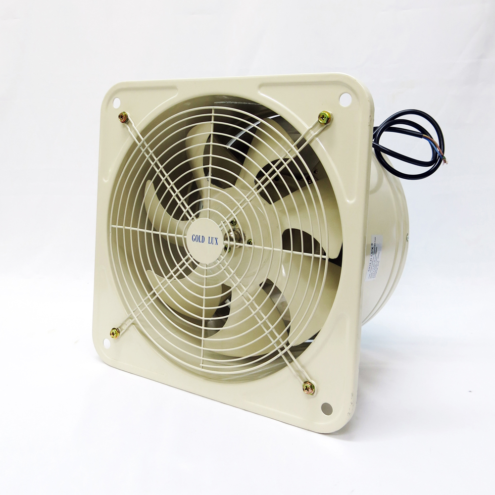 GOLD LUX 12-inch Industrial Exhaust Fan c/w Guard [Recessed Type] (Beige)