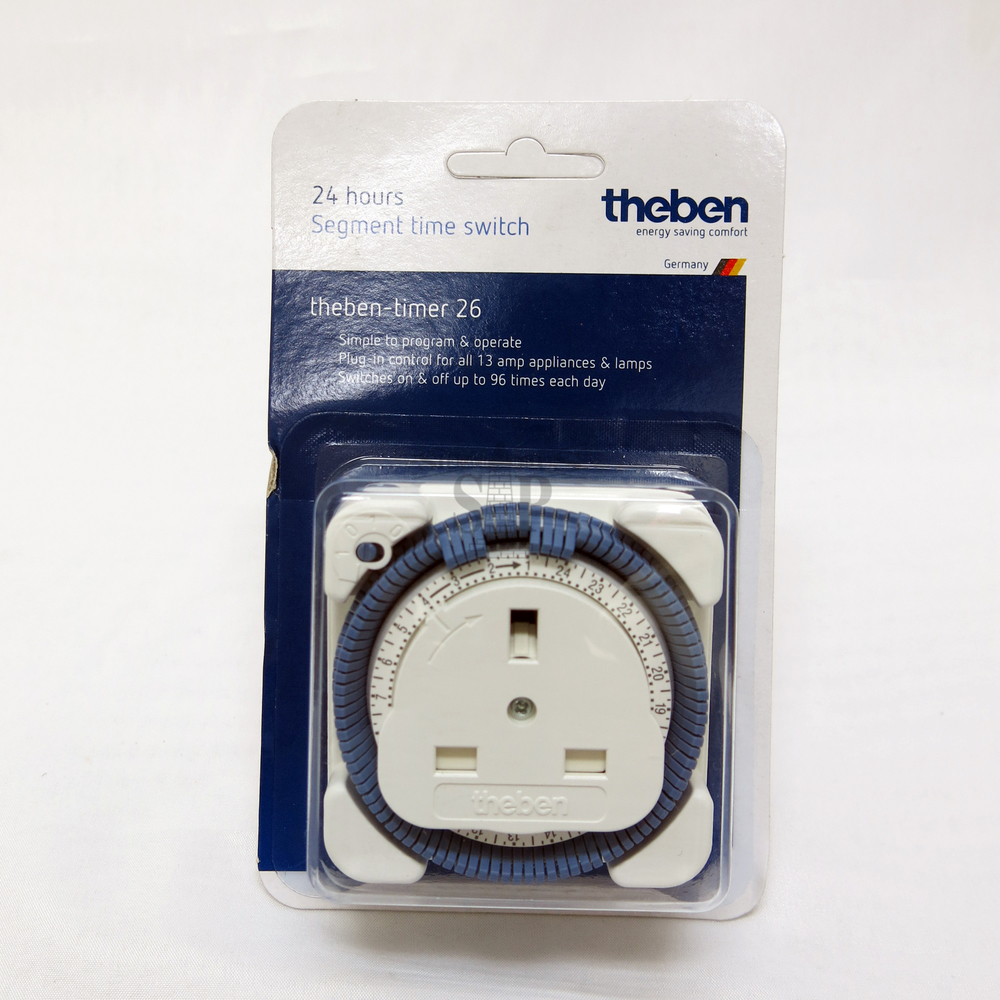 Theben 24hrs 13Amp Segment Plug In Timer Switch [Germany] (White)